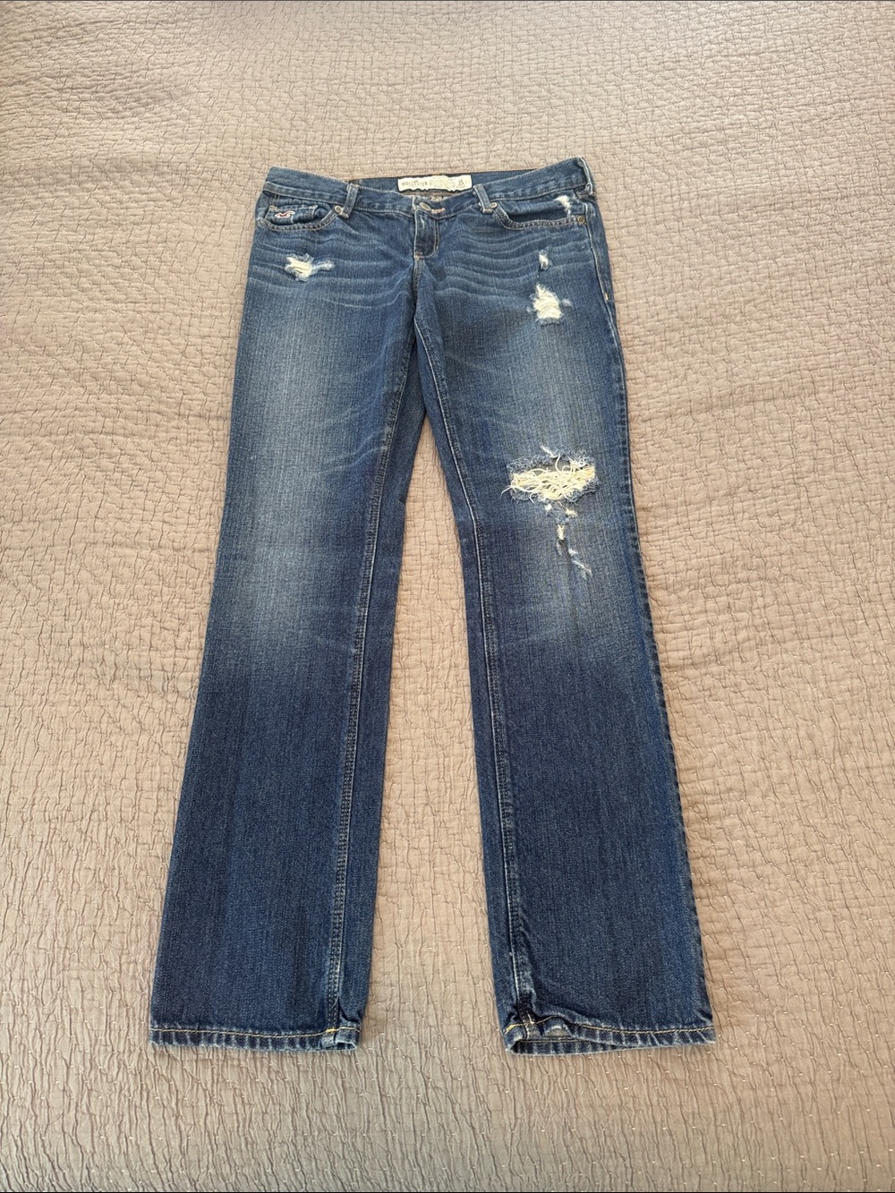 Hollister Distressed Low Rise Laguna Skinny Jeans